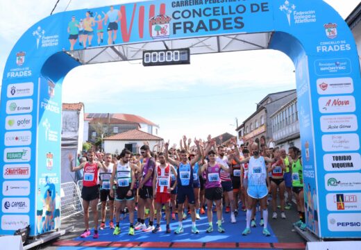 Paco Bocelo e Sandra Mosquera gañan a VIII Carreira Pedestre Popular Concello de Frades, que rexistra o seu récord de participación: 570 atletas